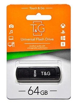 Флешка USB 64GB T&G Classic 011 черный