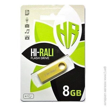 Флешка USB 8GB Hi-Rali Shuttle золото