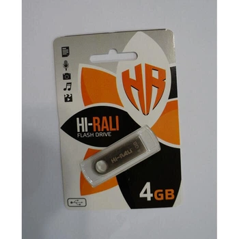 Флешка USB 4GB Hi-Rali Shuttle срібло