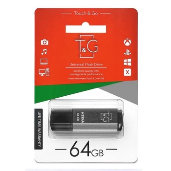 Флешка USB 64GB T&G Vega серый