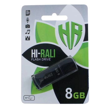 Флешка USB 8GB Hi-Rali Rocket черный