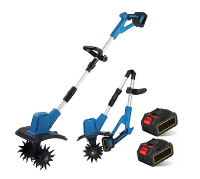 Аккумуляторный культиватор Scarifier 21v 2 шт мини культиватор садовый для дачи для грядок Синий