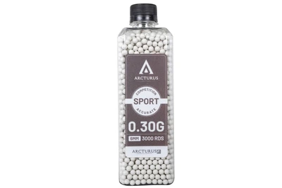 Страйкбольні кулі Arcturus RS SPORT Match Grade 0.30g BBs 3000 pcs bottle White