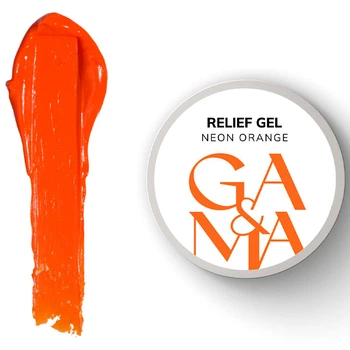 Гель-паста для нігтів GaMa Relief Gel Neon Orange 5 г