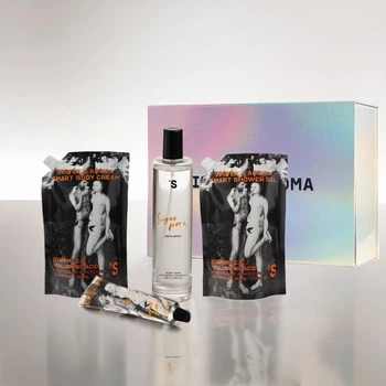 Набор Sister's Aroma Бестселлеры Sugar Porn: Гель для душа Sister's Aroma Sugar Porn 250 мл + Лосьон Sister's Aroma Sugar Porn 250 мл + Крем для рук Sister's Aroma Sugar Porn 30 мл + Парфюмированный спрей Sister’s Aroma Sugar Porn 100 мл