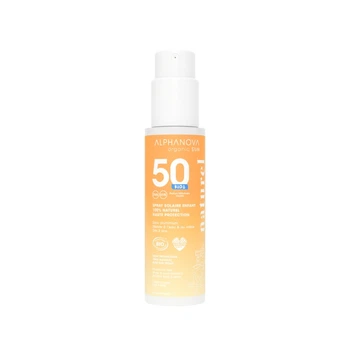 Органічний сонцезахисний спрей SPF 50 для дітей від 3 років, ALPHANOVA Organic Sun, 100 г (AN22)