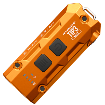 Ліхтар наключний Nitecore TIP3 MCT (USB Type-C, 720Лм, 92м, 650мАг), помаранчевий