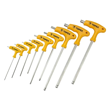 Ключі Torx Т-подібні Topex 35D968 9 шт T10-T50