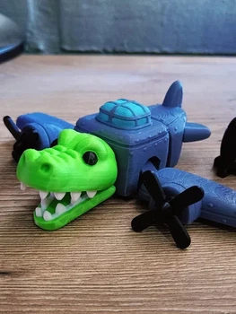 Фигурка Бомбардиро Крокодило (Bombardino Crocodilo) – персонаж из вирусного мема, известного как «Italian Brainrot»