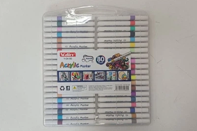 Набір акрилових маркерів Marker Acrylic Yulin Y-04-80 SA-0473