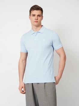 Поло чоловіче Polo Ralph Lauren 11710 L Блакитне (smt2000000044279)