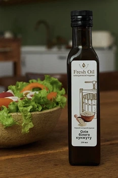 Олія білого кунжуту першого холодного віджиму Fresh oil, 250 мл