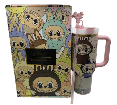Термос термокружка Stanley Quencher H2.0 Tumbler из нержавеющей стали 1,18 л Labubu Cup Premium Look KT8005202