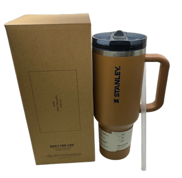 Термос термокружка Stanley Quencher ProTour Flip Straw Tumbler из нержавеющей стали Caramel Brown 1,18 л KT7001976