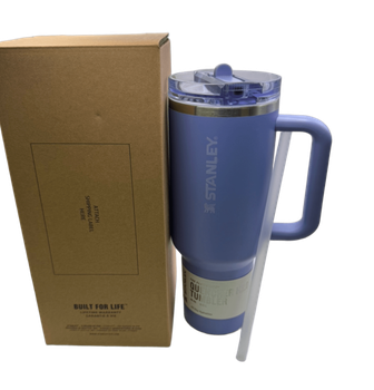 Термос термокружка Stanley Quencher ProTour Flip Straw Tumbler из нержавеющей стали Dusty Blue1,18 л KT7001975