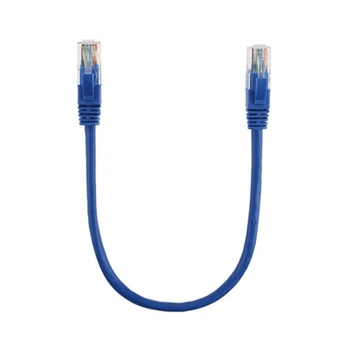 Патч-корд 0.25 м, RJ-45, Cat.5e, CU, мідь, синій Ritar (PCR-CU/0.25Be/01136)