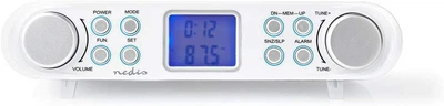Радиоприемник NEDIS FM RDFM4000WT 15 Вт AUX С дисплеем Будильник Белый Б/В