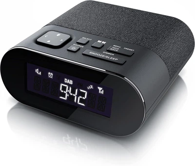 Радиобудильник BEARWARE WDP 305676 FM DAB+ С дисплеем Будильник Черный Б/В