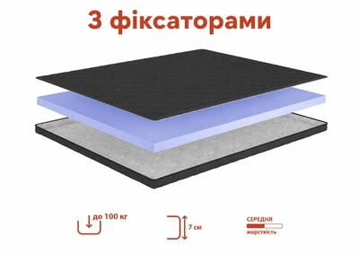 Ортопедичний матрац ТИША RELAXIA 70x190