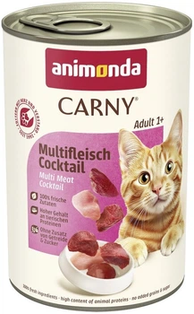Вологий корм для кішок Animonda Carny Adult мультим'ясний коктейль 400 г (4017721837187)