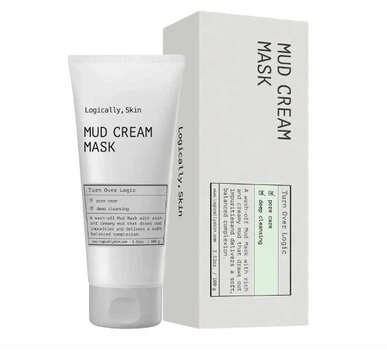 Крем-маска для глибокого очищення пор Logically Skin Mud Cream Mask