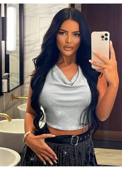 Топ SHEIN S Срібний sz2309227770292039