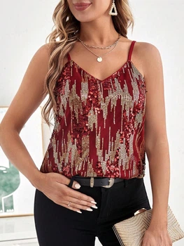 Топ SHEIN XL Бордовый sz2312058872405383