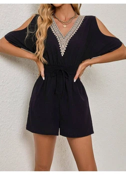 Комбинезон SHEIN L Черный sz2406121229447413