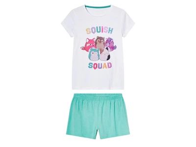Піжама (футболка і шорти) для дівчинки Disney Squishmallows 504762_473133 134-140 см (8-10 years) Різнобарвний