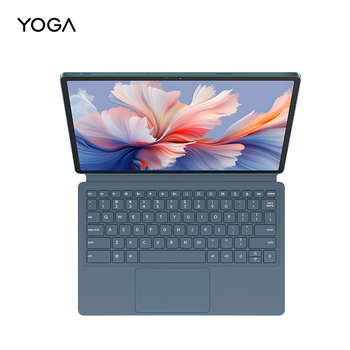 Магнітна клавіатура та підставка Lenovo YOGA Pad Pro, зручна та міцна, кріплення одним дотиком, регулювання під різними кутами, багатофункціональні клавіші, кілька комбінацій швидких клавіш, колір Misty Blue