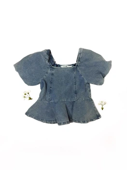 Топ блуза H&M 104 см синій артикул Л1359