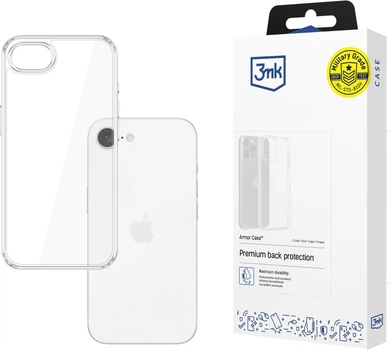 Etui plecki 3MK Armor Case do Apple iPhone 16e/17e Transparent (5903108643344)