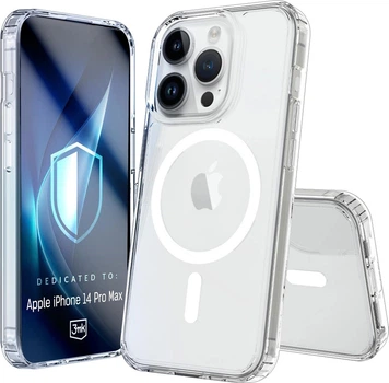 Etui plecki 3MK Armor MagCase do Apple iPhone 14 Pro Max Transparent (5903108658478)