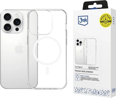 Etui plecki 3MK Armor MagCase do Apple iPhone 16 Pro Transparent (5903108658539)