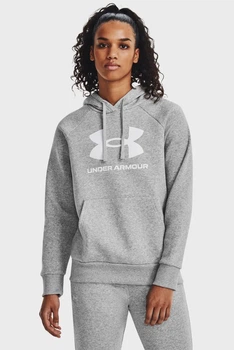 Жіноче сіре худі UA Rival Fleece Big Logo Hdy Under Armour MD 1379501-012