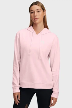 Жіноче рожеве худі UA Rival Terry Hoodie Under Armour S 6005511-647