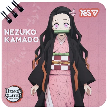 Блокнот Yes Demon Slayer Nezuko 110х110 мм 80 листов в линию (152193) (5056574470478)