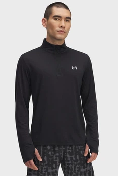 Чоловічий чорний лонгслів UA LAUNCH 1/4 ZIP-BLK Under Armour L 6005542-001