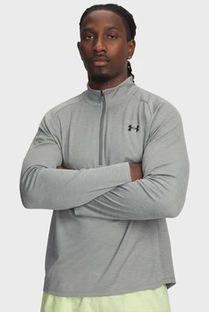 Чоловіча сіра спортивна кофта UA Tech Textured 1/2 Zip Under Armour MD 1382797-709