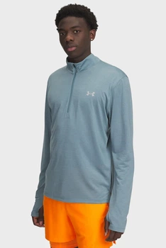 Чоловічий бірюзовий лонгслів UA LAUNCH 1/4 ZIP Under Armour MD 6005542-587
