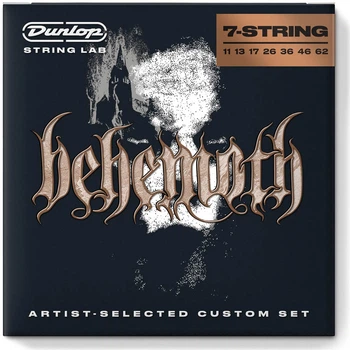 Струны для 7-струнной электрогитары Dunlop Behemoth Artist-selected Custom Guitar Strings 11-62 | 7-string