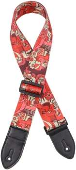 Ремінь до гітари Alfabeto STRP1010-RD (Red)