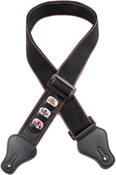 Ремінь до гітари Alfabeto STRP3030-BK (Black)