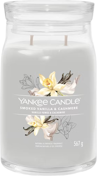 Świeca zapachowa Yankee Candle Signature Smoked Vanilla & Cashmere 567 g (5038581129341)