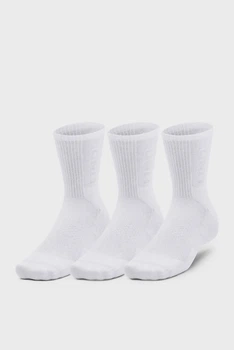 Білі шкарпетки (3 пари) UA 3-Maker Mid-Crew Under Armour L 1373084-100