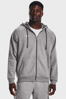 Чоловіче сіре худі UA Rival Fleece FZ Hoodie Under Armour M 1379767-025