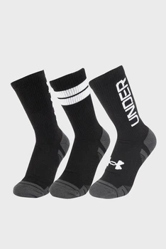 Чорні носки (3 пари) UA Perf Tech Nov Under Armour XL 1379515-002