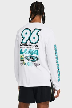 Білий лонгслів UA RUN ANYWHERE Under Armour M 1384195-100