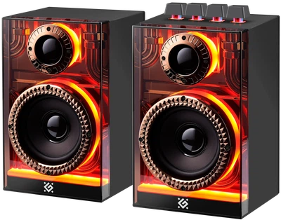 Акустична 2.0 система Defender Futuro 20 Вт, BT/USB/TF/AUX/2400мА/ч Black (65087) - Уцінка