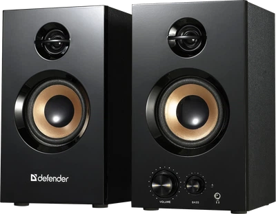 Акустична система 2.0 Defender Aurora S20 20W, МДФ, 230В Black (65419) - Уценка